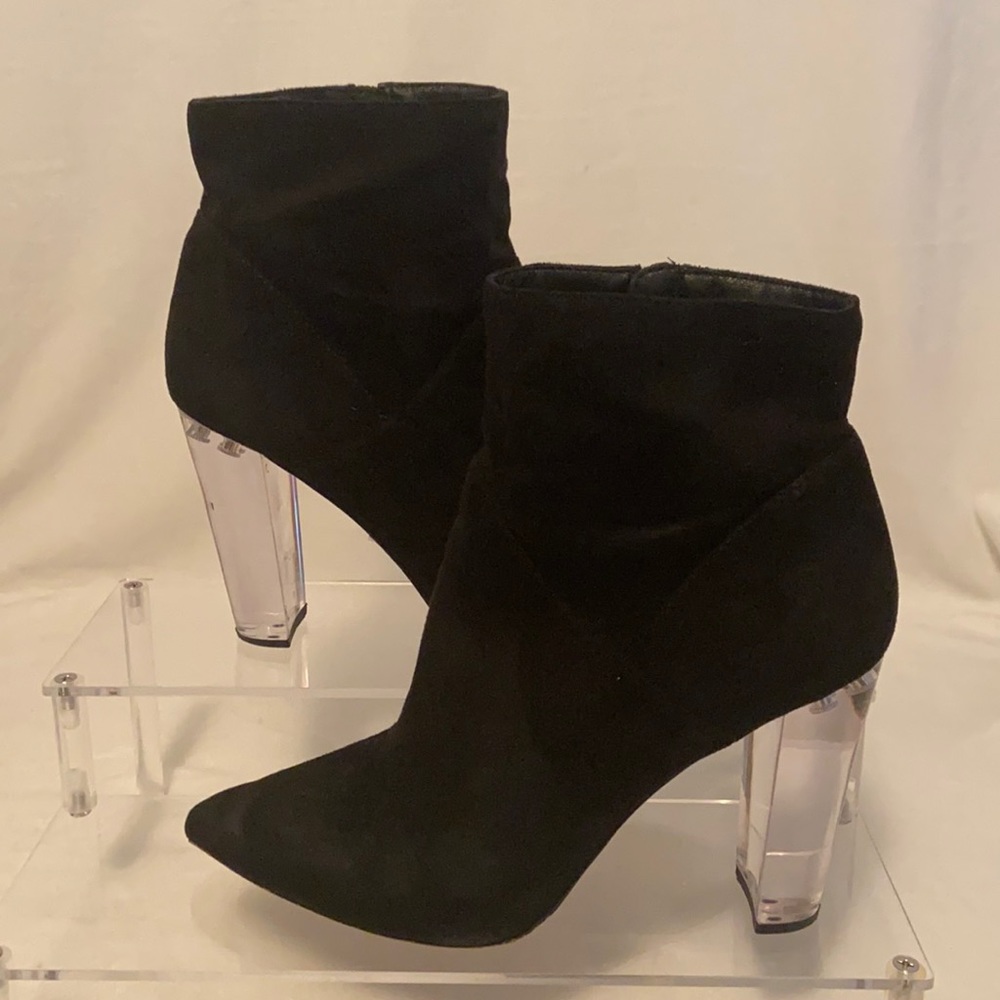 🔥🖤 Jessica Simpson clear heel boots!!!!!!